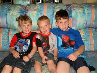 'The Boys' at the Grannies house, Western Australia
